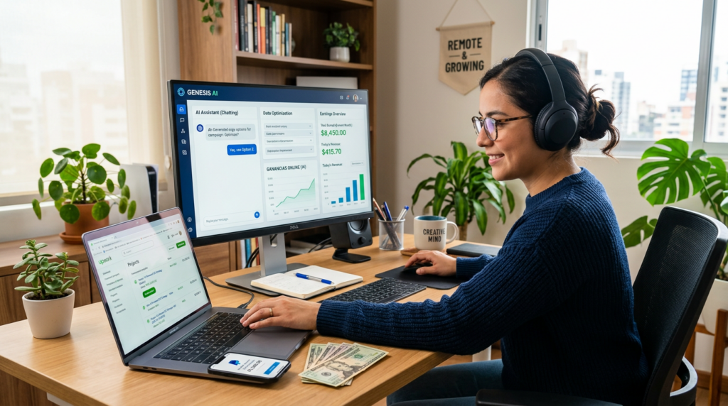 Cómo ganar dinero con IA en 2026: estrategias reales para generar ingresos paso a paso